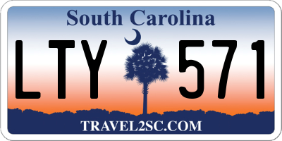 SC license plate LTY571