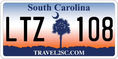 SC license plate LTZ108