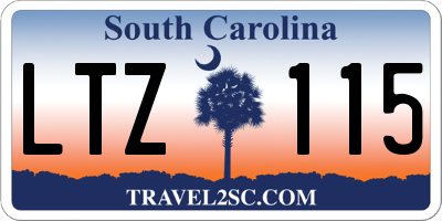 SC license plate LTZ115