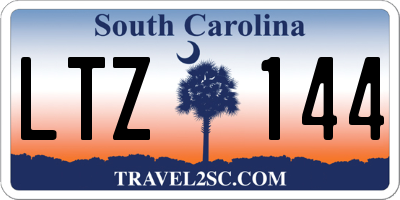 SC license plate LTZ144