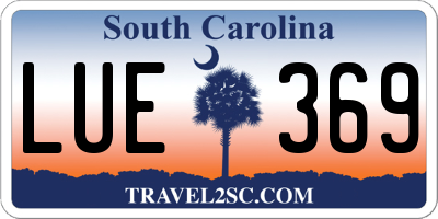 SC license plate LUE369