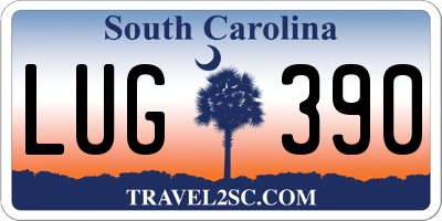 SC license plate LUG390