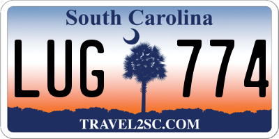SC license plate LUG774