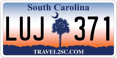 SC license plate LUJ371