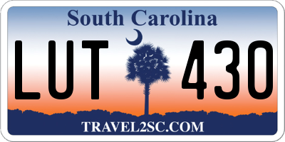 SC license plate LUT430