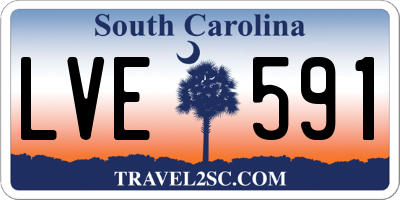 SC license plate LVE591