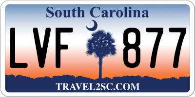 SC license plate LVF877