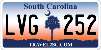 SC license plate LVG252