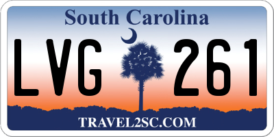 SC license plate LVG261