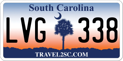 SC license plate LVG338