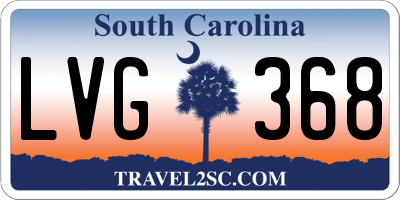 SC license plate LVG368