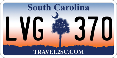 SC license plate LVG370