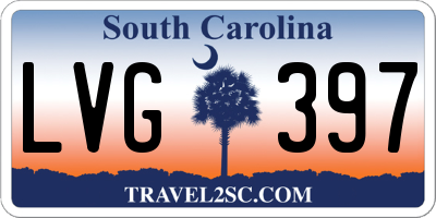 SC license plate LVG397