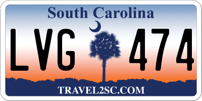 SC license plate LVG474