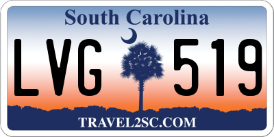SC license plate LVG519