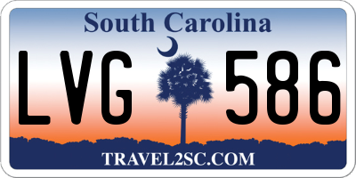SC license plate LVG586