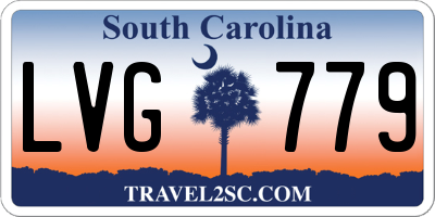 SC license plate LVG779