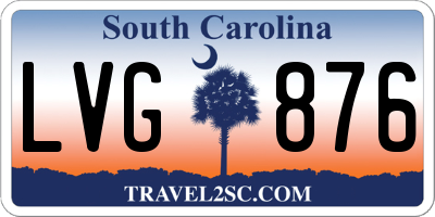 SC license plate LVG876
