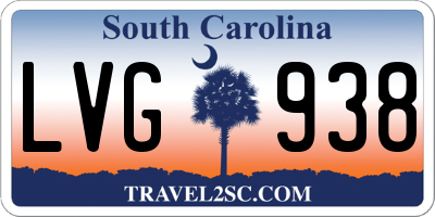 SC license plate LVG938