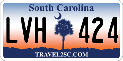 SC license plate LVH424