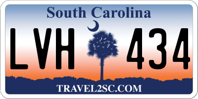 SC license plate LVH434