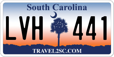 SC license plate LVH441