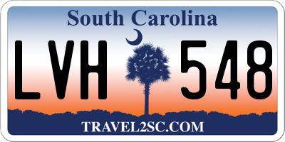 SC license plate LVH548