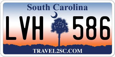 SC license plate LVH586
