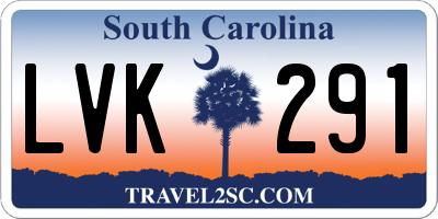 SC license plate LVK291