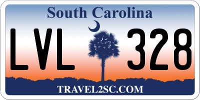 SC license plate LVL328