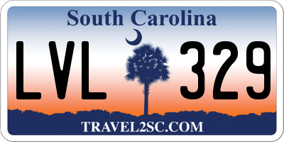 SC license plate LVL329