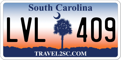 SC license plate LVL409