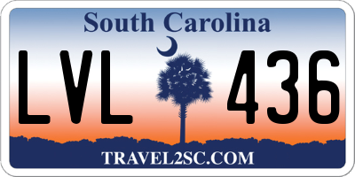 SC license plate LVL436