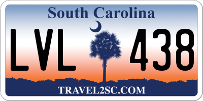 SC license plate LVL438