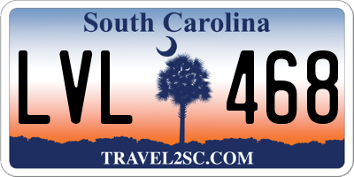 SC license plate LVL468