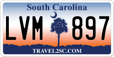 SC license plate LVM897