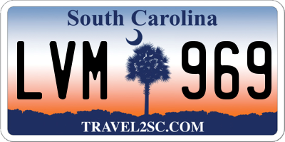 SC license plate LVM969
