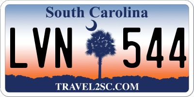 SC license plate LVN544