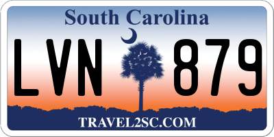 SC license plate LVN879
