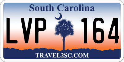 SC license plate LVP164