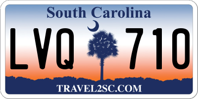 SC license plate LVQ710