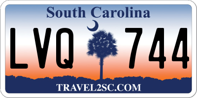 SC license plate LVQ744