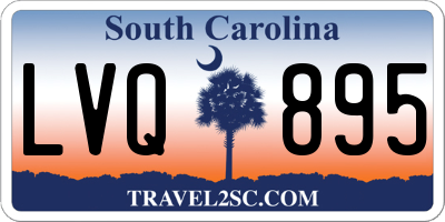 SC license plate LVQ895