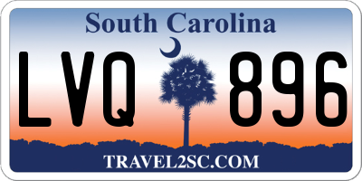 SC license plate LVQ896