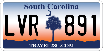 SC license plate LVR891