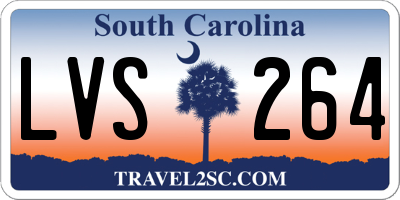 SC license plate LVS264
