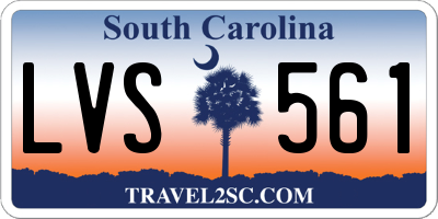 SC license plate LVS561