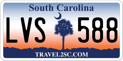 SC license plate LVS588