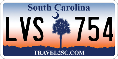SC license plate LVS754