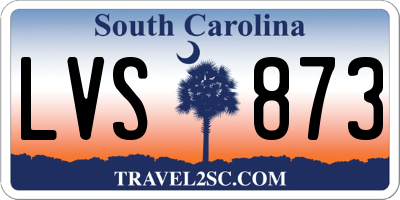 SC license plate LVS873